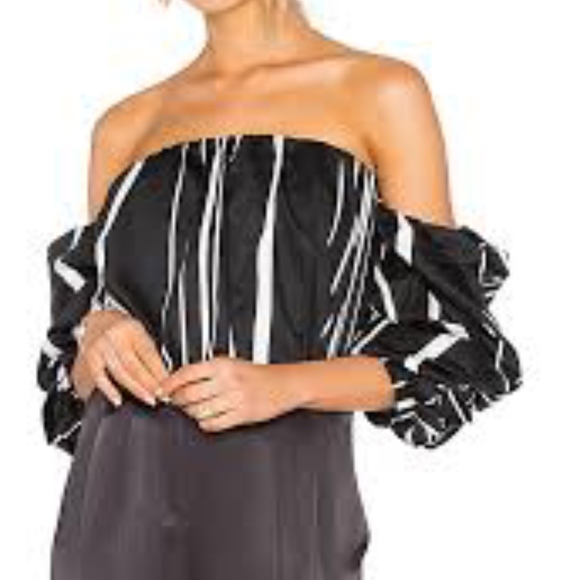 Bardot Tops - REVOLVE/Bardot NWOT CAUGHT SLEEVE BUSTIER